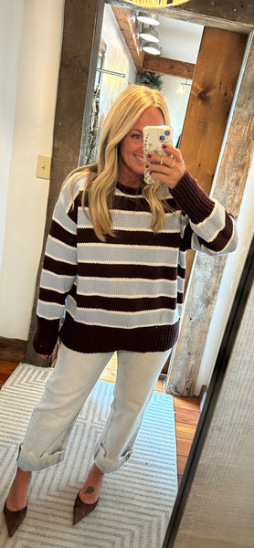 Frankie Stripe Pullover Sweater