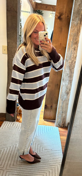 Frankie Stripe Pullover Sweater