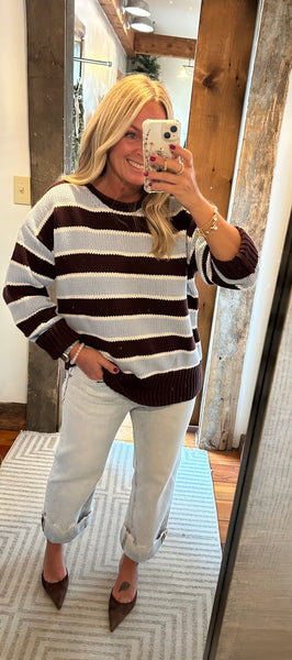 Frankie Stripe Pullover Sweater