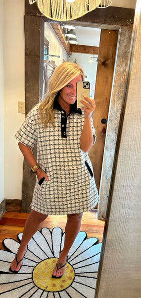 Tweed Mini Dres Tweed Mini Dres
