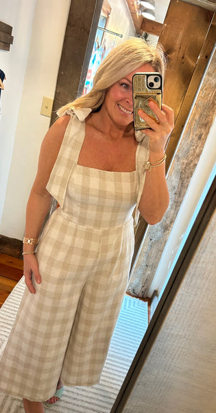 Helena Gingham Jumpsuit