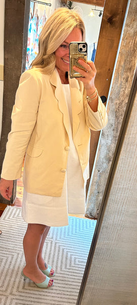 Sicily Scalloped Blazer