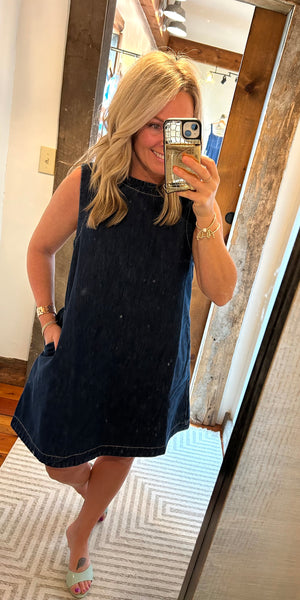 Denim A-Line Dress