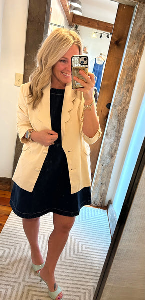 Sicily Scalloped Blazer