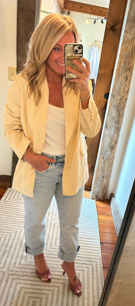 Sicily Scalloped Blazer