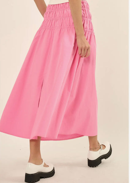 Tiered Waist Maxi Skirt