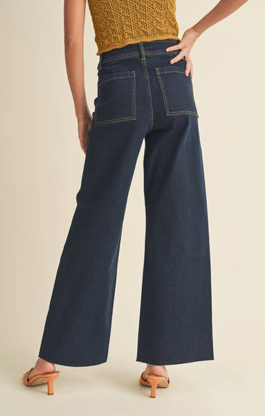 Wide Leg Denim Jeans