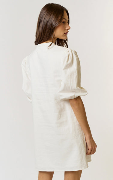 Linen Bow Front Dress