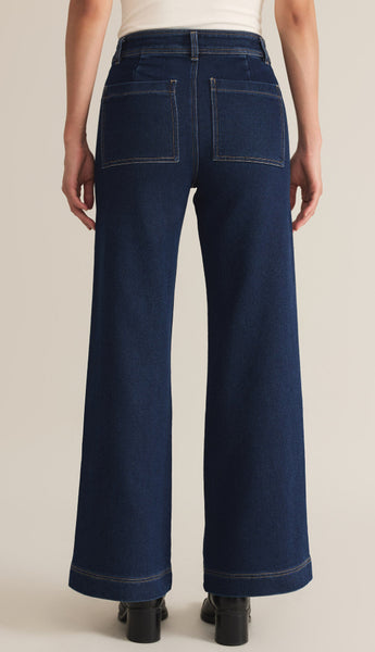 Rilynn Wide Leg Denim Trouser