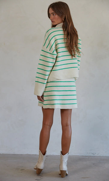 Greenly Stripe Knit Sweater