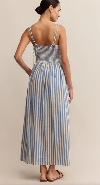 Nadine Striped Midi Dress