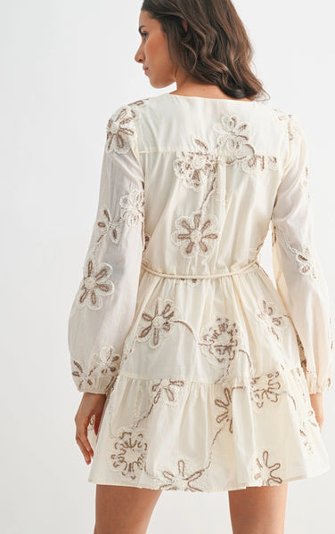 Embroidered Floral Dress