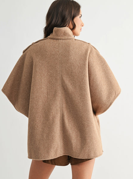 Alyce Button Cape Jacket
