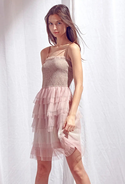 Tulle Tiered Layered Dress