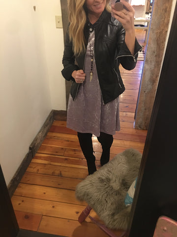 Velvet T-Shirt Dress – The Green Shelf Boutique