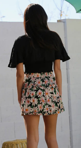 Jade Floral Skirt