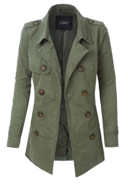 Double Breasted Jacket - The Green Shelf Boutique