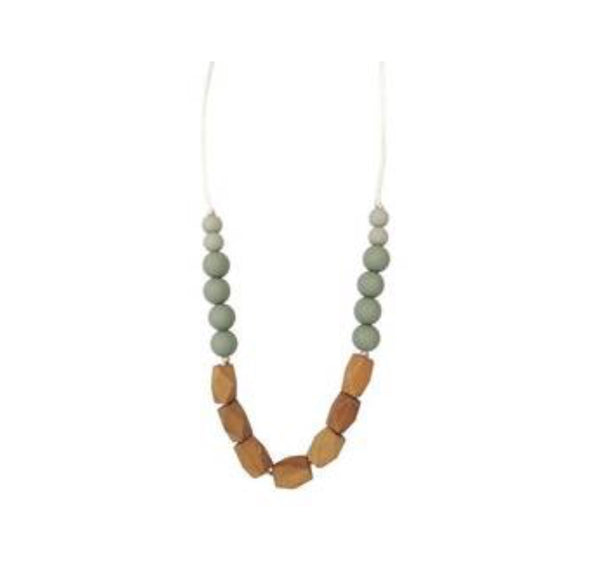 Teething Necklace- Succulent - The Green Shelf Boutique