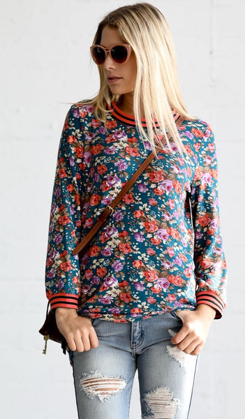 Floral Tee - The Green Shelf Boutique