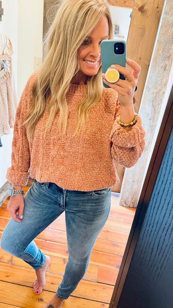 Phoebe Crop Pullover Sweater